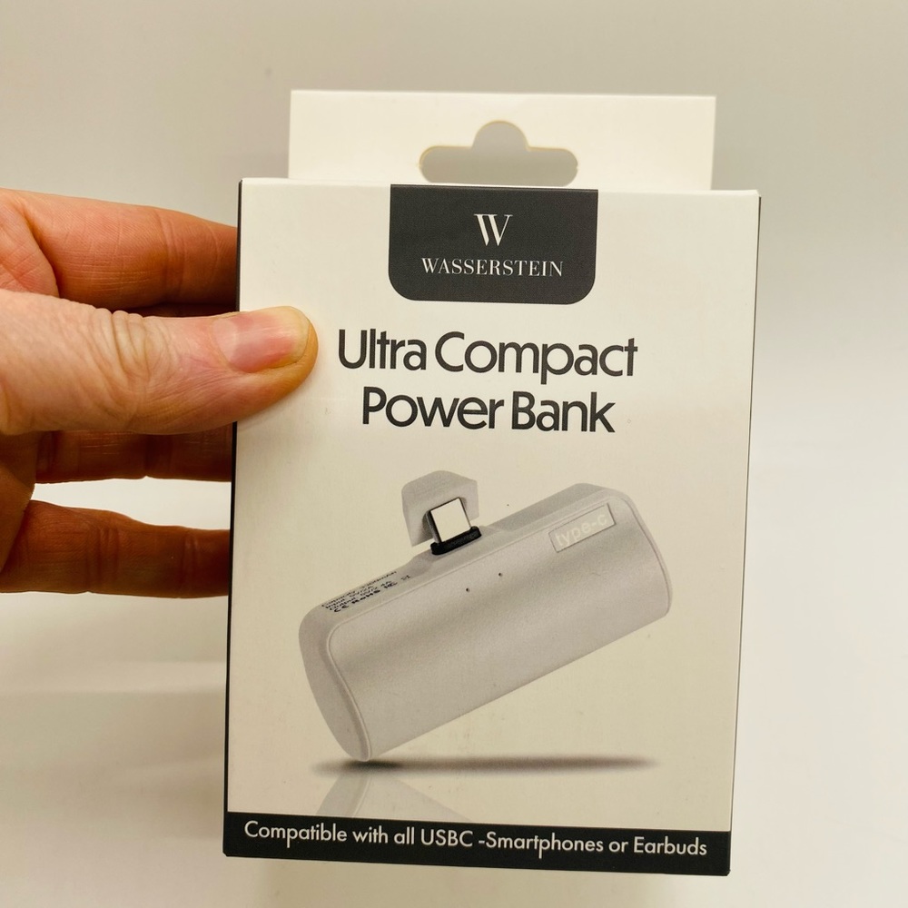 NWOB Wasserstein 3300 mAh Ultra Compact Power Bank USB-C Apple & Android Devices - Picture 2 of 5